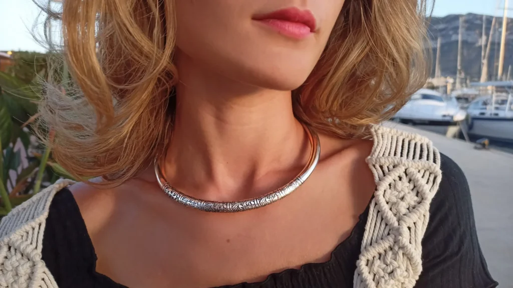 Engraved Choker Necklace