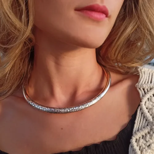 Engraved Choker Necklace
