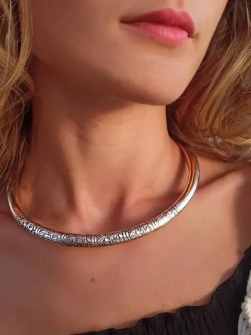 Engraved Choker Necklace