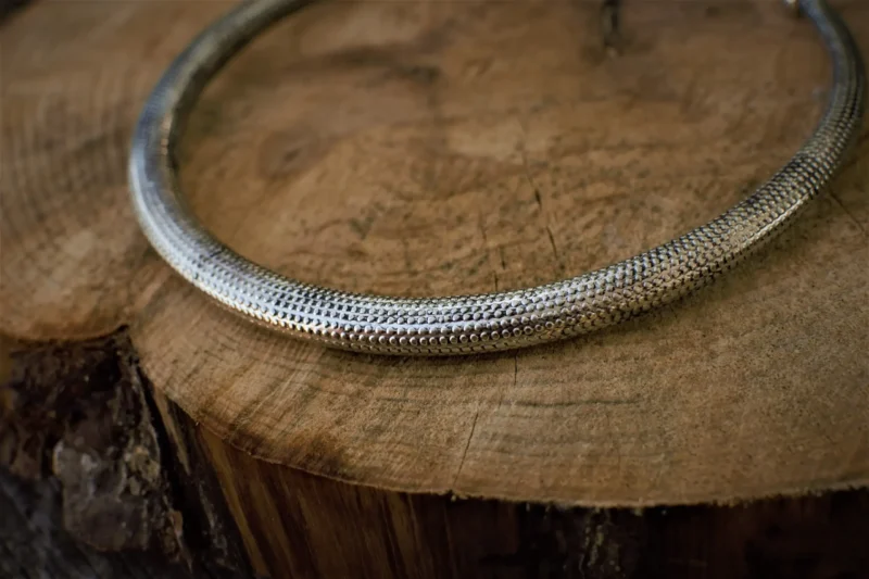 Dotted Silver Choker