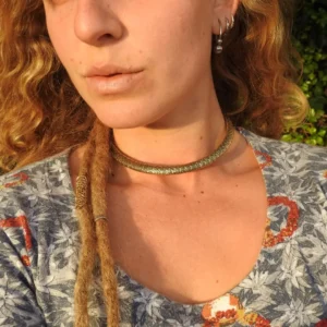 Peacock Skin Choker