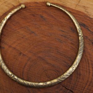 Ethnic Brass Choker Necklace