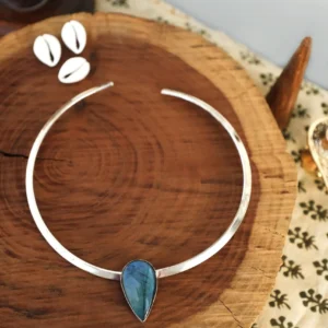Collana in argento labradorite