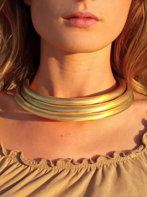 Multi Row Choker Necklace