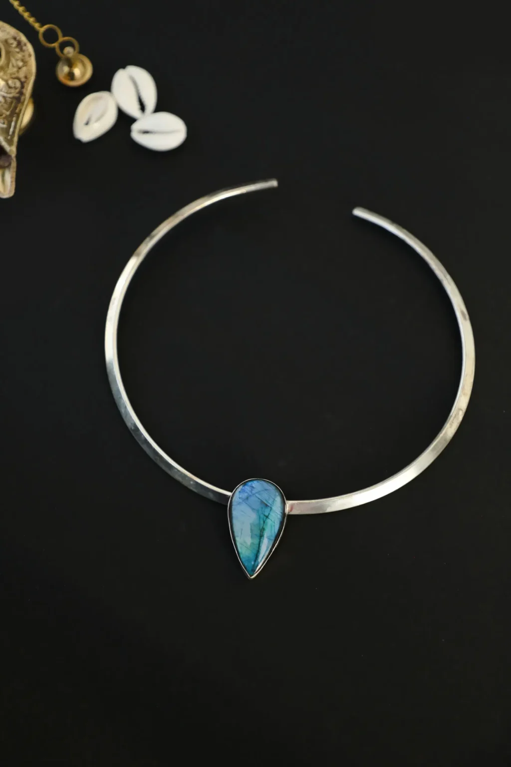 Collana in argento labradorite