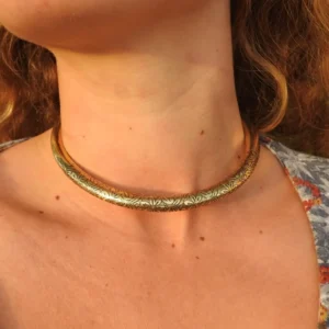 Engraved Choker Necklace