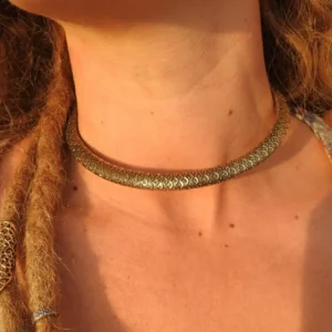 Peacock Skin Choker