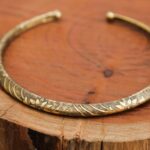 Ethnic Brass Choker Necklace