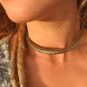 Peacock Skin Choker