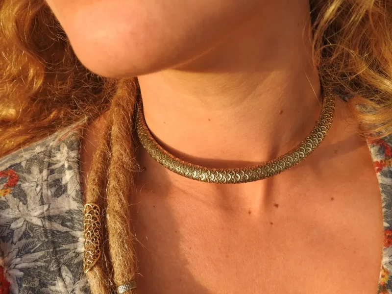 Peacock Skin Halsband