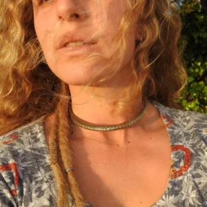 Peacock Skin Choker