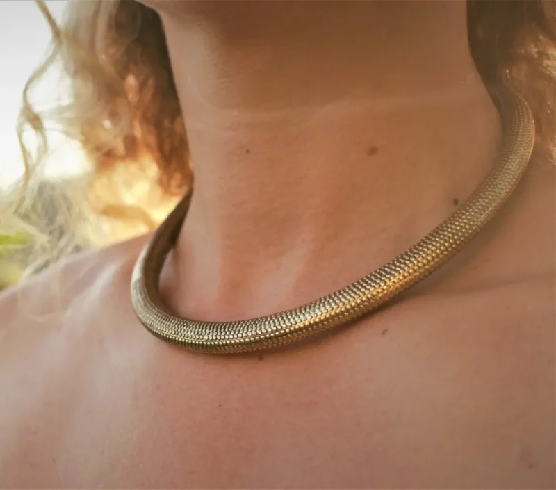 Golden Dotted Choker