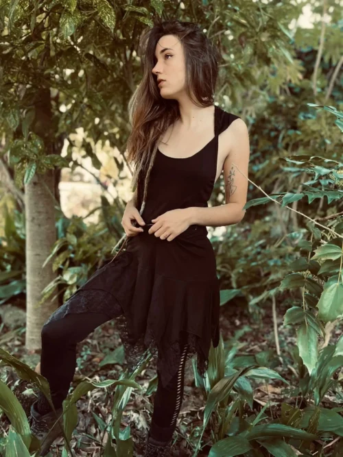 Robe à capuche sans dos