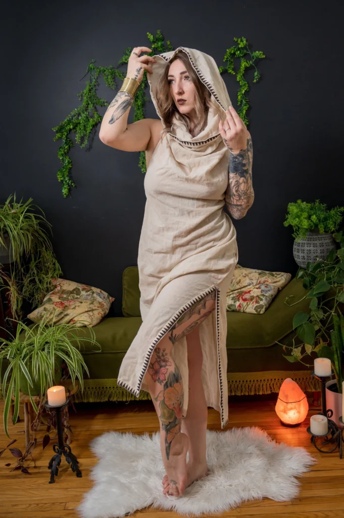 Faya Hood Dress