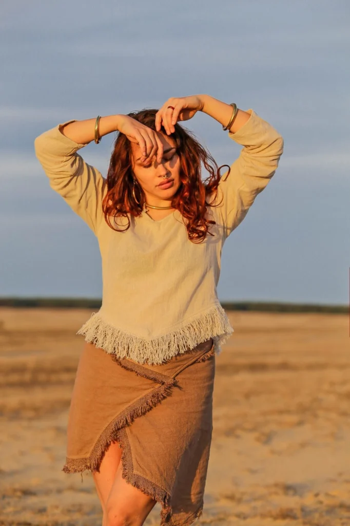 Fringed Cotton Top