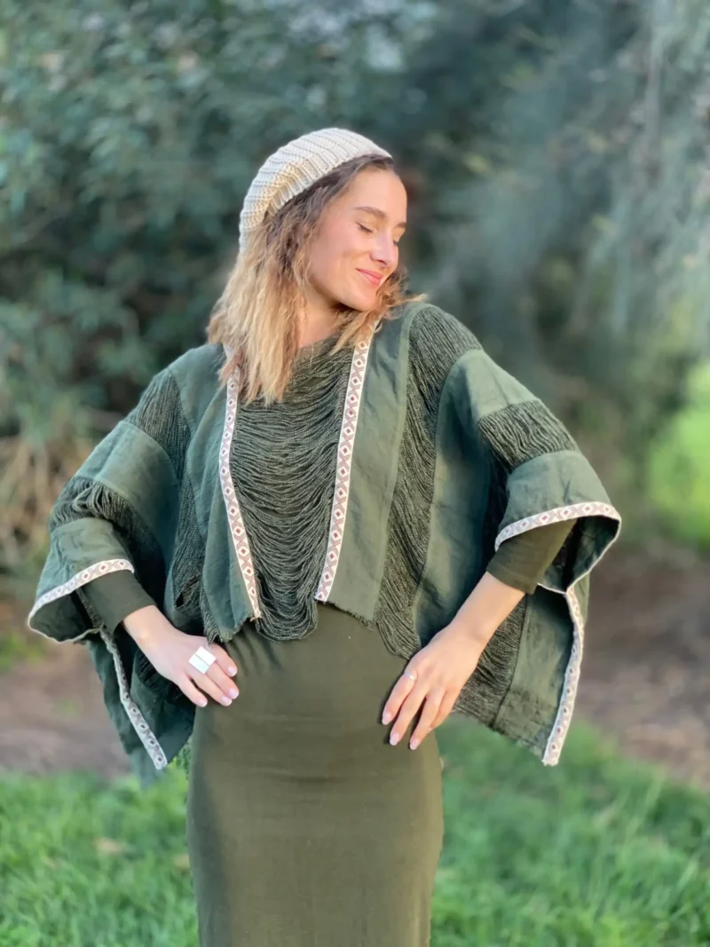 Poncho Hilos de Marfil