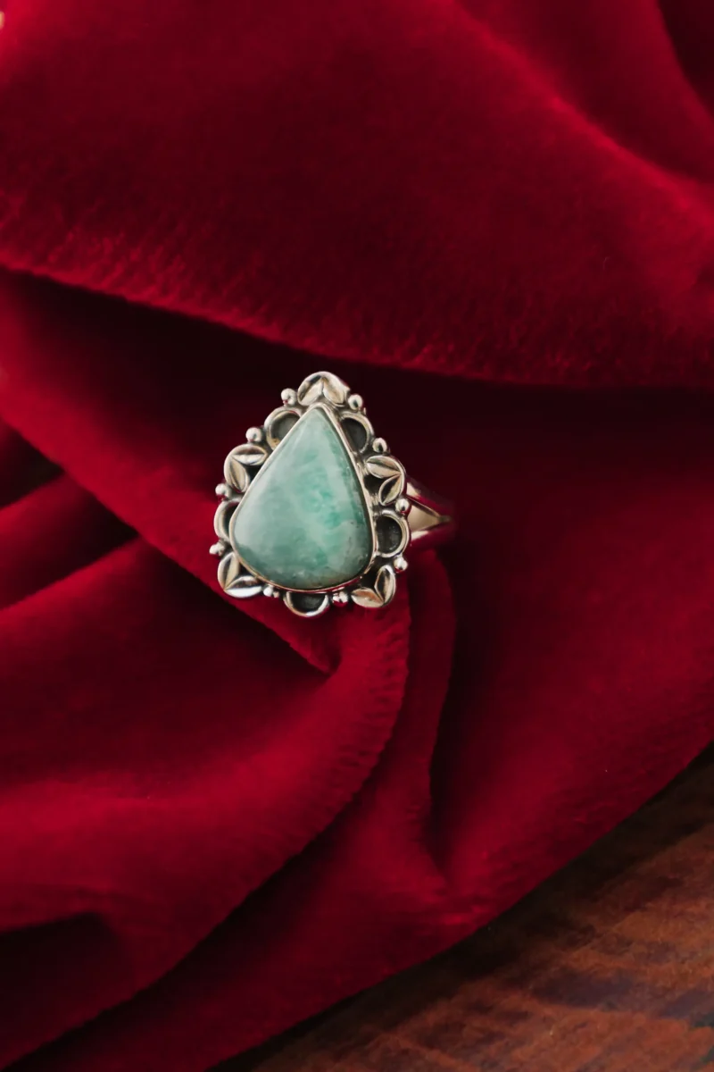 Amazonit Sterling Silber Ring