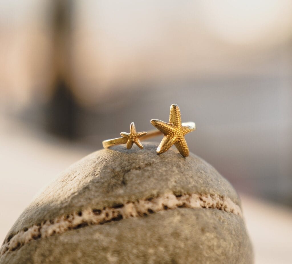 Twin StarFish Ocean Ring