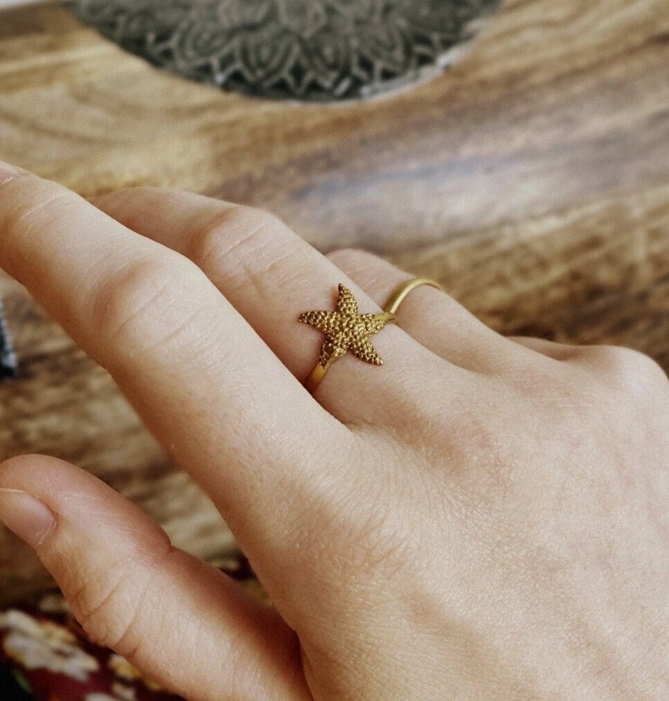 Sea-Inspired Star Fish Ring