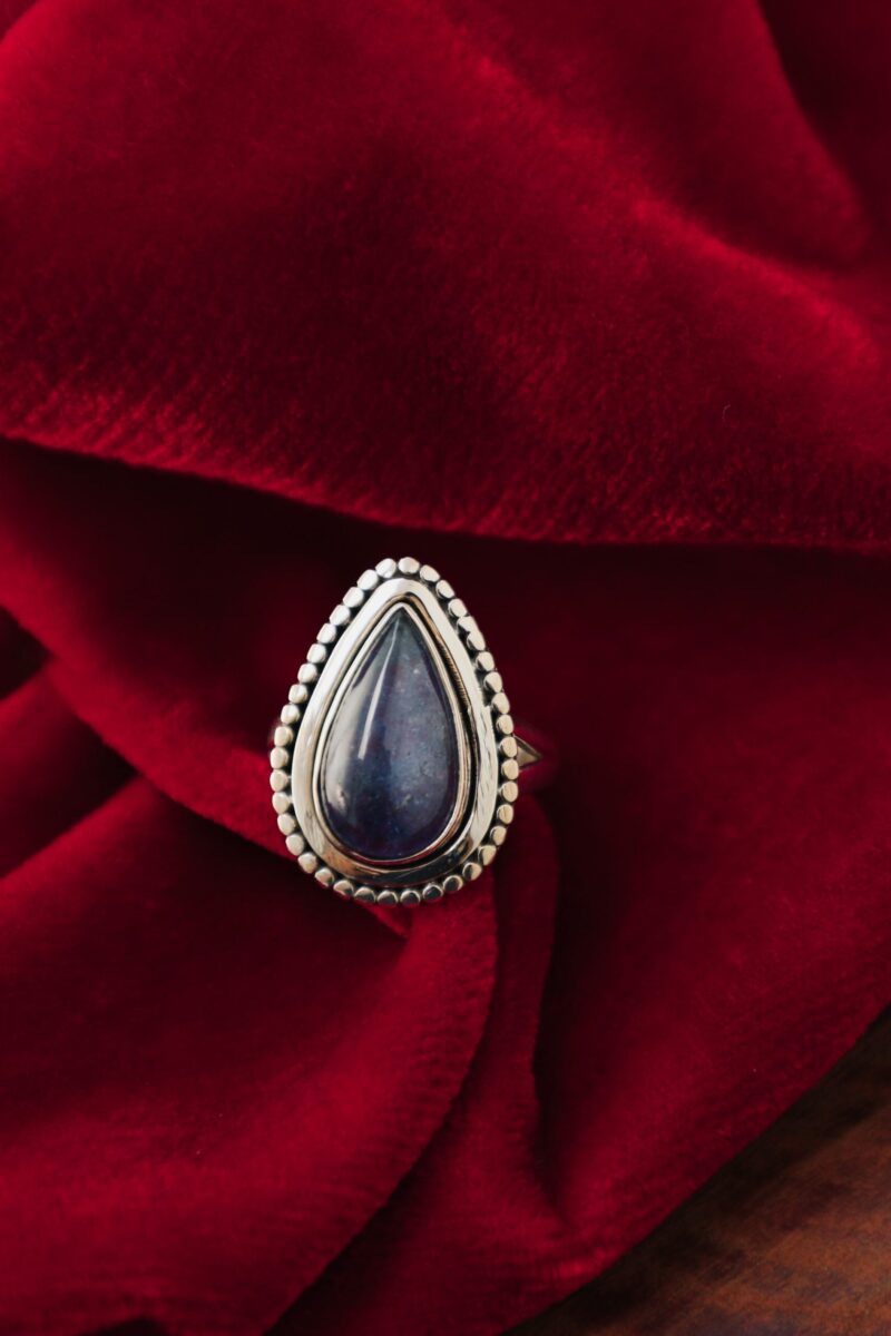 Tansanit Silber Ring