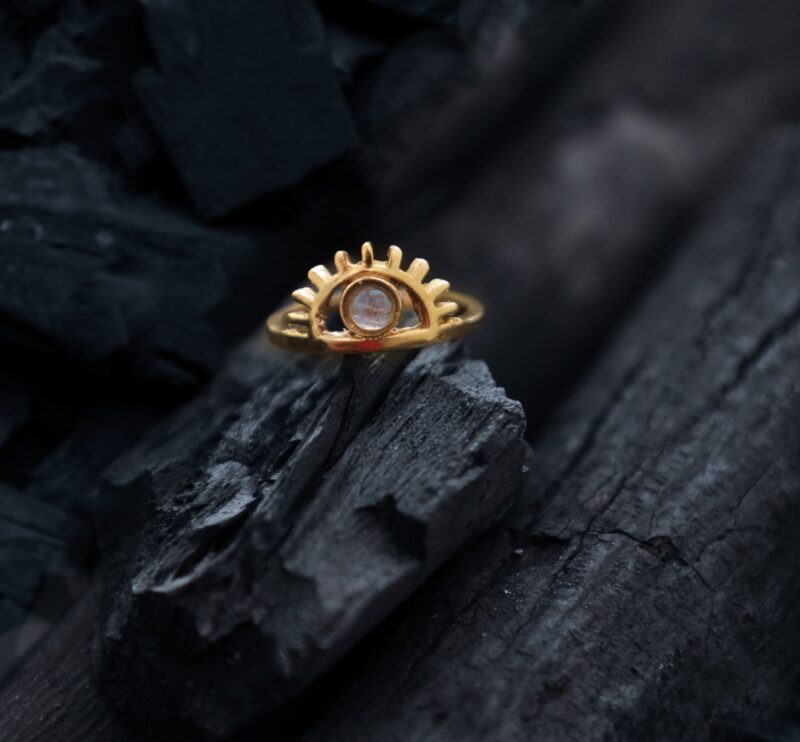 Anello simbolo occhio bohémien