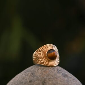 Boho Tiger Eye's Statement Ring