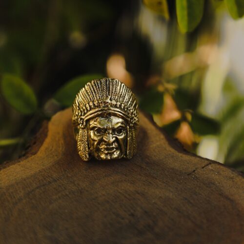 Tribal Headdress Statement Ring