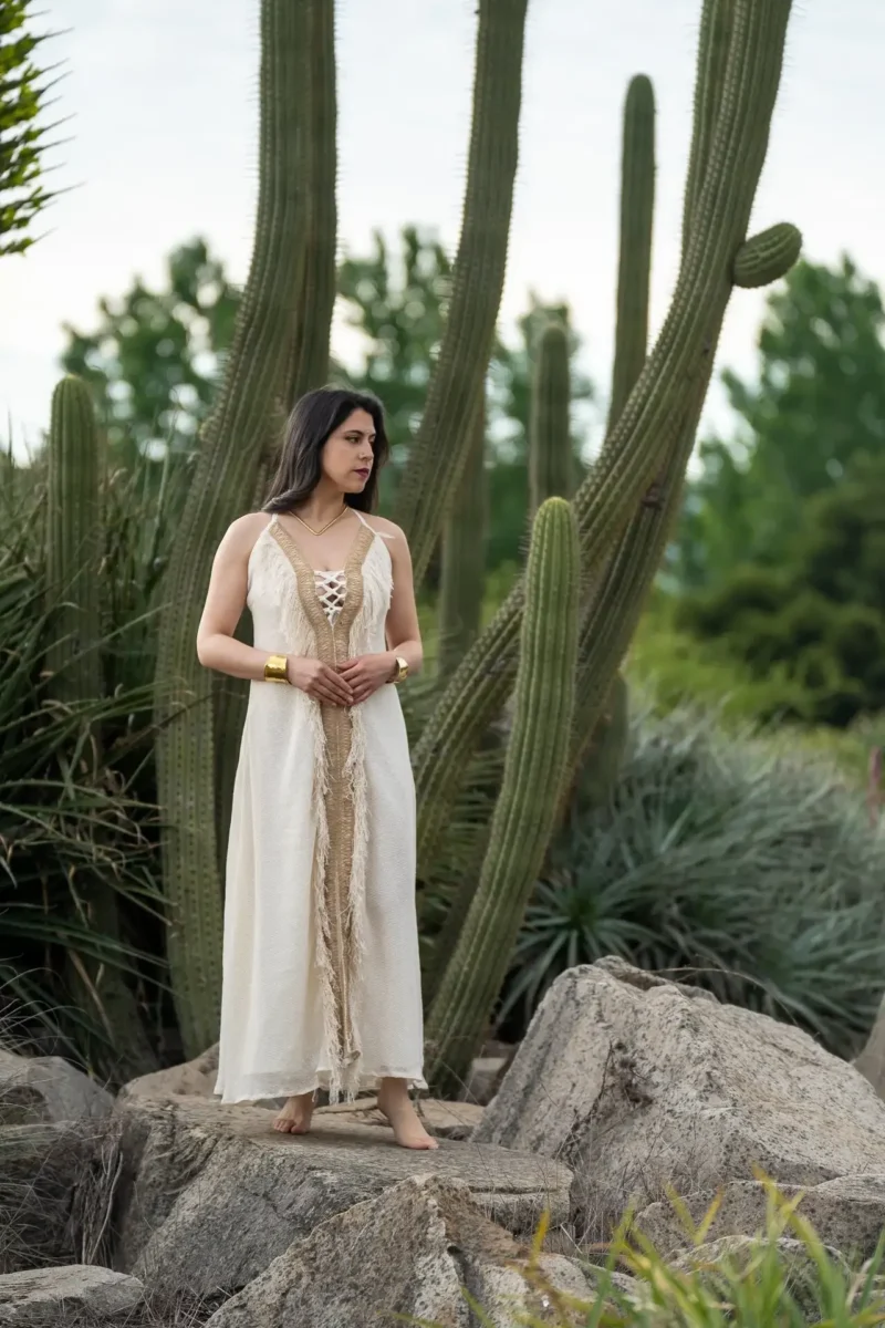 Patricia Abito con frange