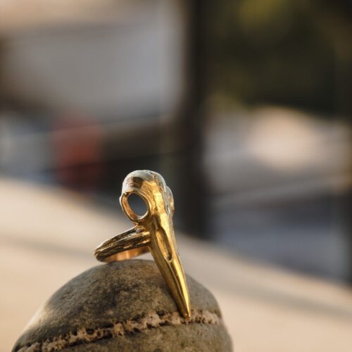 Antique Vulture Skull Ring
