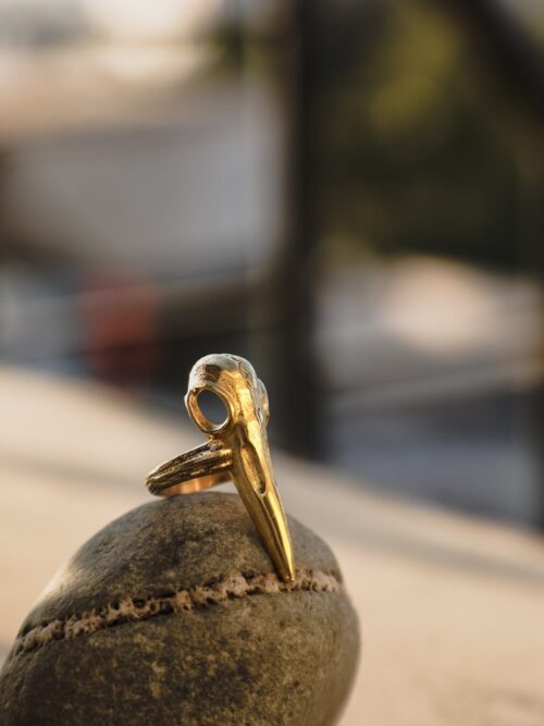 Antique Vulture Skull Ring