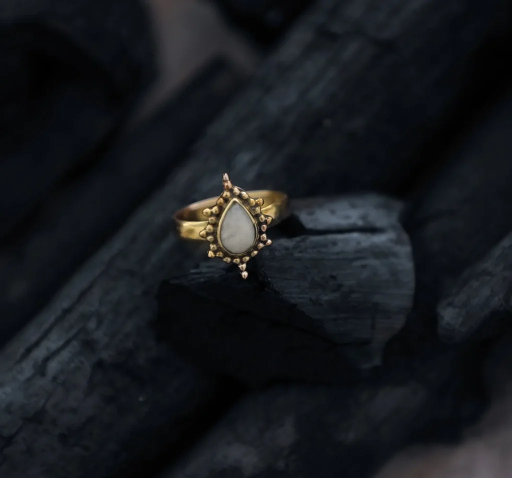 Tribal Moonstone Ring
