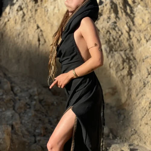 Faya Hood Dress