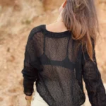 Haut en tricot brise tropicale