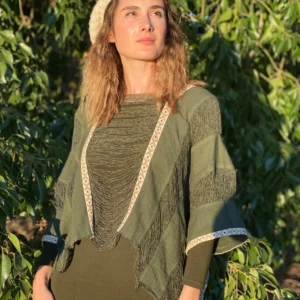 Poncho Hilos de Marfil