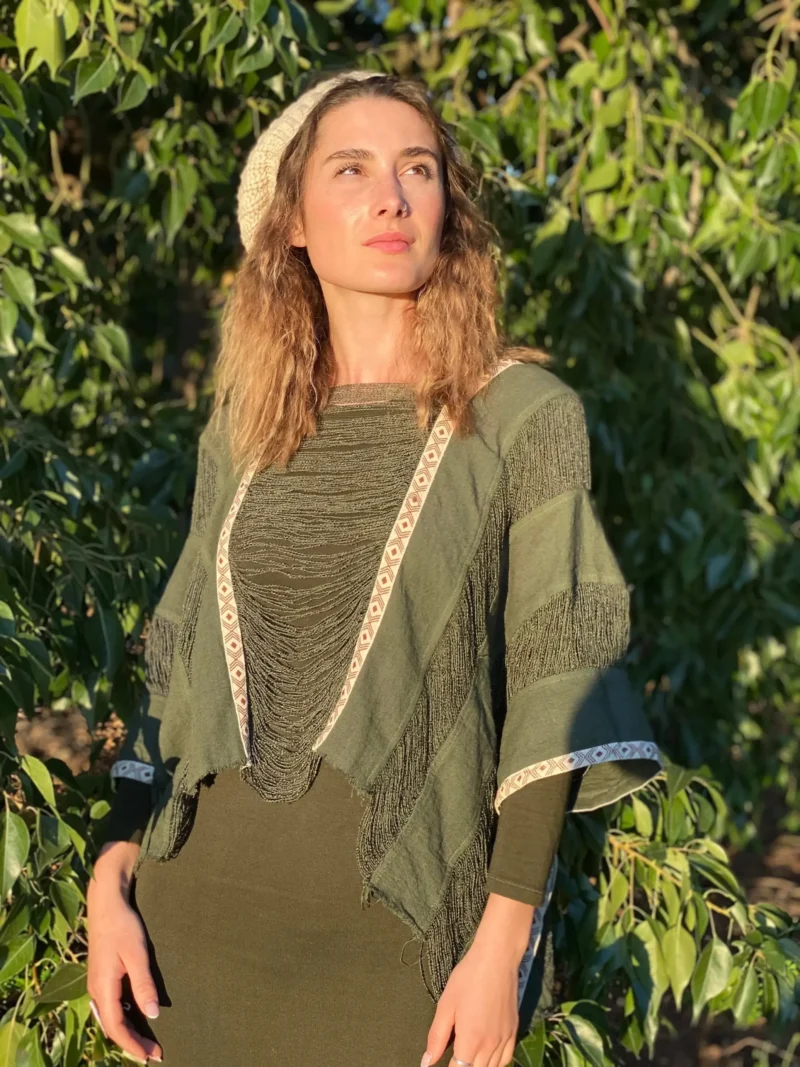 Poncho Hilos de Marfil