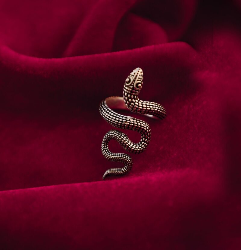Serpent Adjustable Statement Ring
