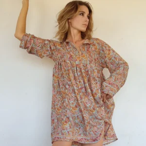 Abito floreale con fiocco