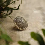 Antique Brass Mandala Ring