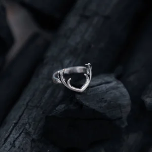 2 Anneau en corne de renne