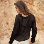 Haut en tricot brise tropicale