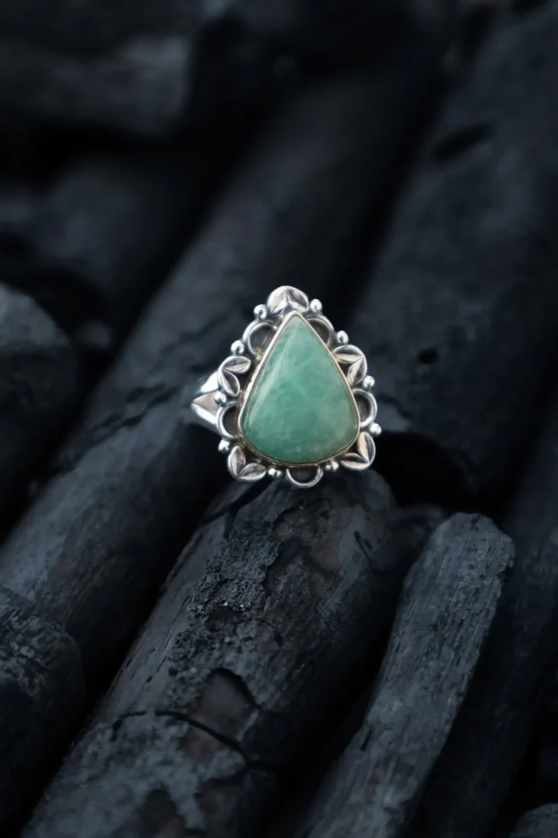 Amazonit Sterling Silber Ring