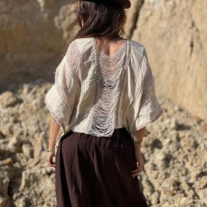 Poncho Hilos de Marfil