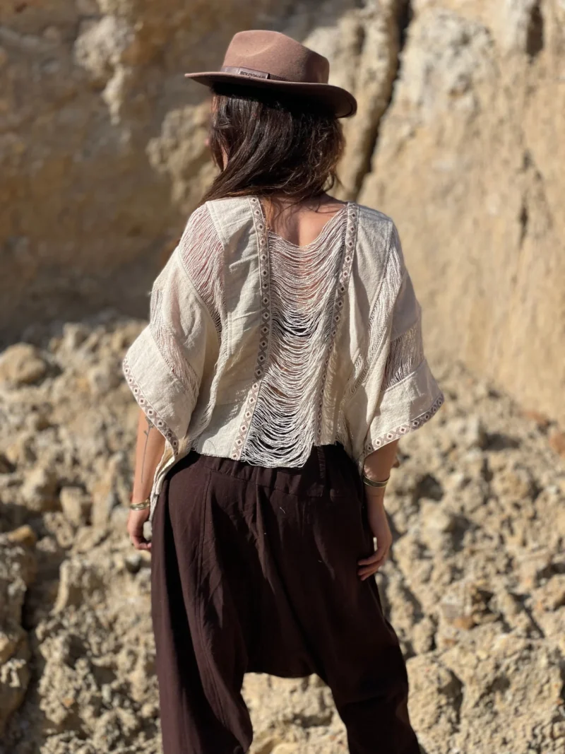 Poncho Hilos de Marfil