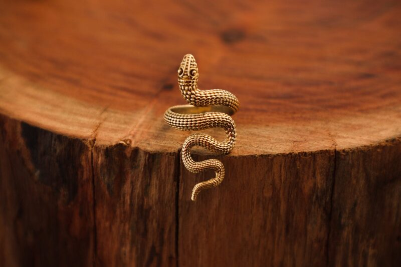 Serpent Adjustable Statement Ring