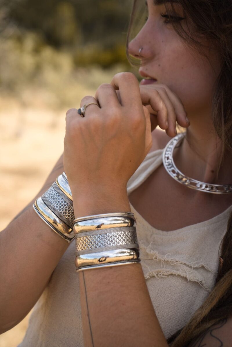 Bracelet manchette tribal