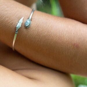 Moonstone Leaf Bracelet