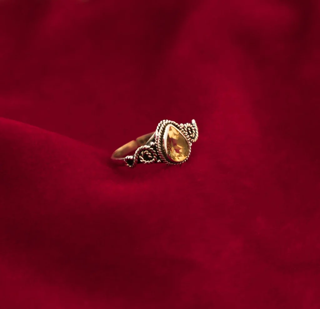 925 Sterling Silver - Citrine Ring