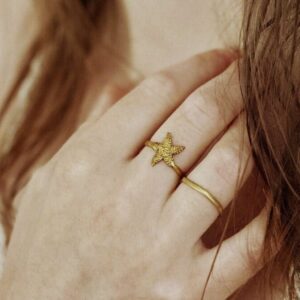 Sea-Inspired Star Fish Ring