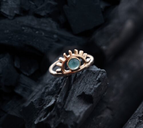 Anello simbolo occhio bohémien