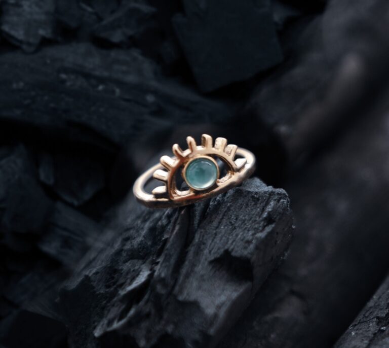 Anello simbolo occhio bohémien